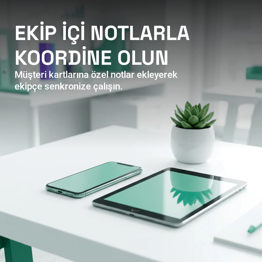 Ekip içi notlarla koordine olun